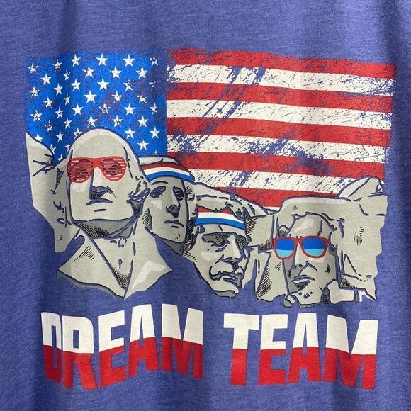 Home Of The Brave Dream Team Mens Mt Rushmore Graphic Short Sleeve Tee - Picture 7 of 11